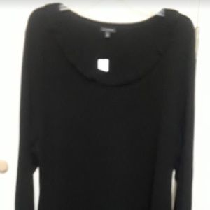 JEWEL-NECK SWEATER SHIFT DRESS